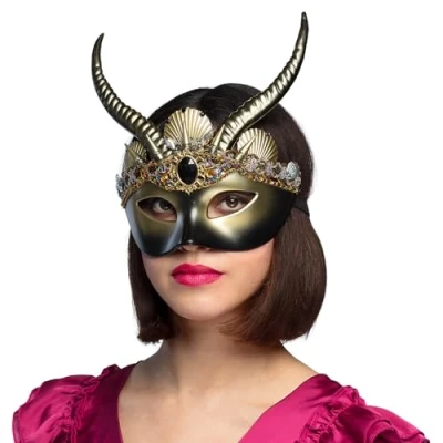 Imagen de Boland máscara vudú, de calavera, accesorio para disfraces, carnaval, fiestas temáticas y Halloween