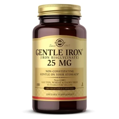 Imagen de Solgar Hierro Gentle (Hierro bisglicinato) 20 mg Cápsulas vegetales Envase de 180