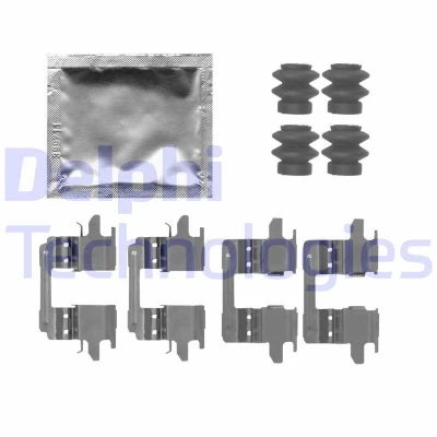 Imagen de DELPHI LX0723 Kit de accesorios, pastillas frenos NISSAN: Juke, NV200 / Evalia Bus, Pulsar Hatchback