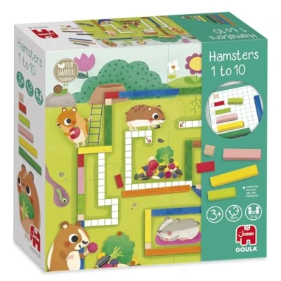 Imagen de Goula Hamsters 1 10 Juego Educativo para Aprender a Contar, Recomendado niños +3 años, de 2 4 Jugadores