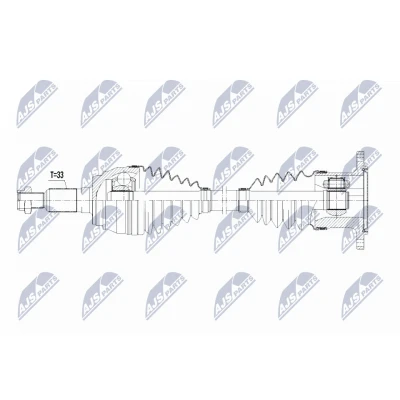 Imagen de NTY NPW CH 072 Árbol de transmisión 583