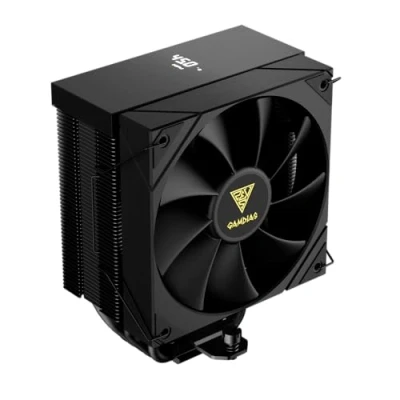 Imagen de GAMDIAS Boreas M2 51D Disipador de Aire para CPU, Pantalla Digital con Software, 5 Tubos Calor Cobre, Ventilador PWM 120 mm, 2000 RPM, Compatible LGA1851/1700/115X/1200, AM5/AM4, Negro