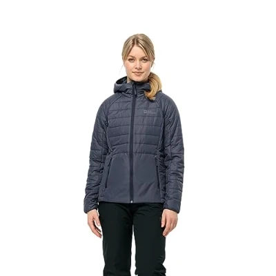 Imagen de Jack Wolfskin Lapawa Ins Sudadera con Capucha W Chaqueta, Grafito, S para Mujer