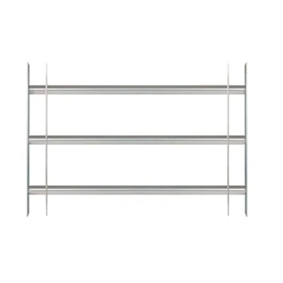 Imagen de Alberts 563677 Reja de ventana Secorino Basic, Extensible para ventanas exteriores, antirrobo, Galvanizada en azul, 300 x 500 650 mm