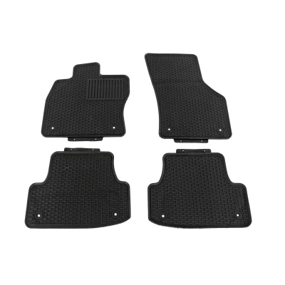 Imagen de VAICO V10 7594 Juego de alfombrillas suelo Caucho delante y detrás 4 negro Adaptado AUDI: A3 Sportback