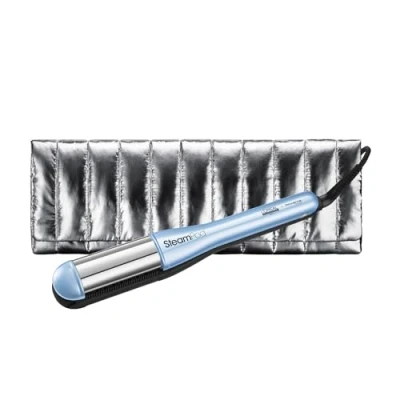 Imagen de L’Oréal Professionnel, Steampod 4, Plancha de Pelo Profesional Con Tecnología a Vapor, Moldeador, Alisa, Ondula y Riza, Todo Tipo Cabello, Ed. Limitada Glacial Utopia, Neceser Termo Protector