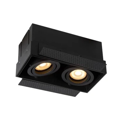Imagen de Lucide Foco Trimless, 2 luces, negro