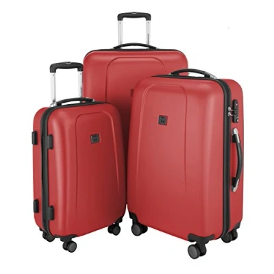 Imagen de HAUPTSTADTKOFFER Wedding Juego de 3 maletas, Maletas rígidas, Trolley, Equipaje viaje mate, Set viaje, TSA, 4 ruedas dobles (S, M y L), Rojo
