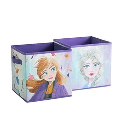 Imagen de Idea Nuova Disney Frozen 2 cubos de almacenamiento plegables, juego 2, 10 x pulgadas