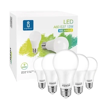 Imagen de Aigostar Bombilla Led E27 Blanco Frio 6500K, 12W Equivalente a 81W, 1170 Lúmenes, Bombillas A60, Ángulo 280º, Ahorro de energía, No regulable 10 unidades