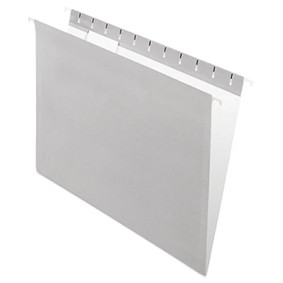 Imagen de Hanging File Folders, 1/5 Tab, Letter, Gray, 25/Box