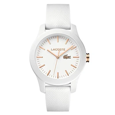 Imagen de Lacoste Reloj Analógico de Cuarzo para mujer con Correa en silicona Blanco 2000960