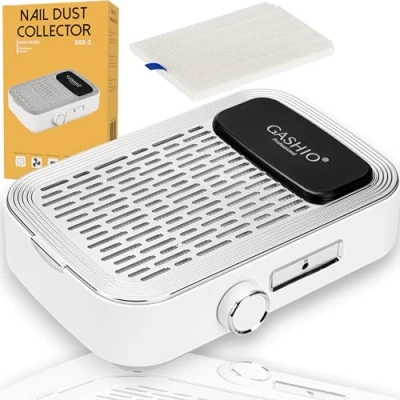 Imagen de GASHIO® Aspirador de polvo para uñas eficiente profesional gel Colector con filtro 80 W Control