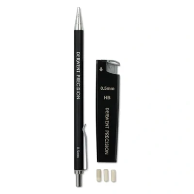 Imagen de Derwent Kit de Lápiz mecánico precisión HB 0,5 mm