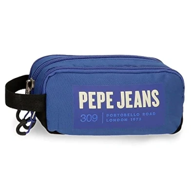 Imagen de Pepe Jeans Darren Estuche Triple Azul 22x10x9 cms Poliéster