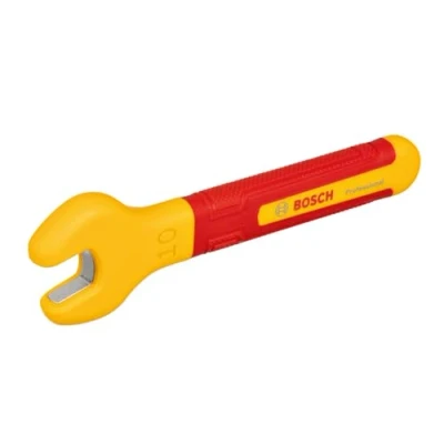 Imagen de Bosch Professional llave VDE: 10 mm (posición de 15 la mordaza, certificada hasta 1000 V, aislada con elastómero termoplástico (TPE))