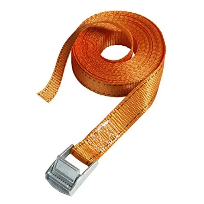 Imagen de Master Lock 3212EURDAT Fast Link Cinchas de Amarre con Hebilla Zamak, Naranja, 5 m x 25 mm