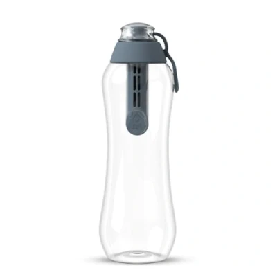 Imagen de Dafi Botella de filtro agua carbón 0,5L Ideal para la escuela, el trabajo, gimnasio, los viajes, Elimina sabor y olor a cloro, Ergonómico duradero Acero