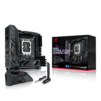Imagen de ASUS ROG STRIX Z790 I GAMING WiFi Placa base Intel LGA 1700 Mini ITX (VRM de 10 + 1 fases, DDR5, dos ranuras M.2, PCIe 5.0, 6E, Thunderbolt 4 y USB 3.2 Gen 2x2 tipo C)