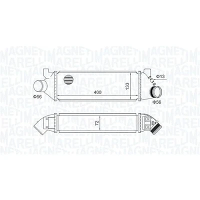 Imagen de MAGNETI MARELLI 351319204950 Intercooler FORD: Transit Mk5 Furgón