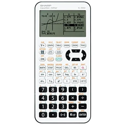 Imagen de Sharp Electronics EL9950 Calculadora con gráficos, color blanco y negro