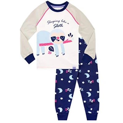 Imagen de Harry Bear Pijamas para Niñas Ajuste Ceñido Perezoso Morado 11 12 Años