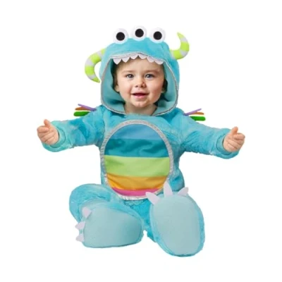 Imagen de Funidelia Disfraz de monstruo colorido para bebé y divertidos accesorios Fiestas, Carnaval Halloween Talla 0 6 meses