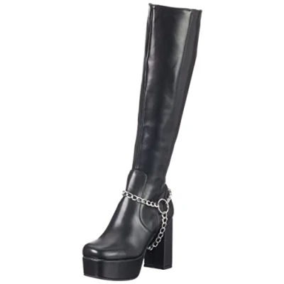Imagen de LAMODA Midnight Hour, Botas Altas hasta la Rodilla Mujer, Color Negro, 37 EU
