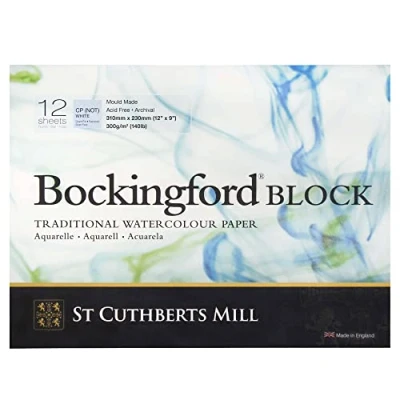 Imagen de Bockingford Wc Bloque 140 libras Cp 9X12 de Blanco