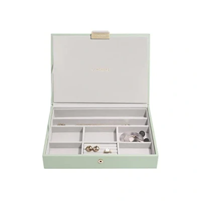 Imagen de Stackers Caja de joyería clásica color verde salvia