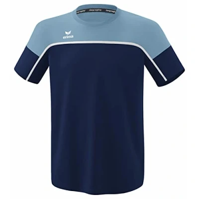 Imagen de Erima „Change by Funcional Camiseta, New Navy/Faded Denim/Blanco, 152 Unisex niños