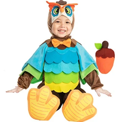 Imagen de Spooktacular Creations Disfraz de búho unisex para bebé con bellota juguete fiesta disfraces Halloween, espectáculo cuento hadas niños (6 12 meses)