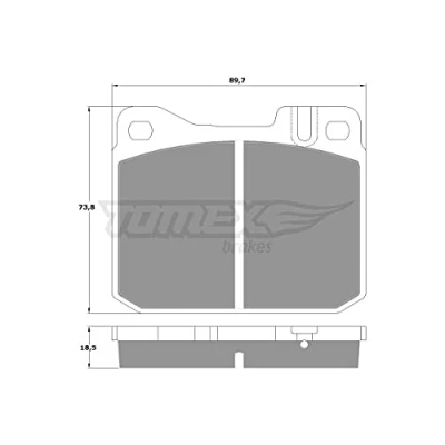 Imagen de TOMEX brakes TX 10 224 Juego de pastillas freno Eje delantero preparado para indicador desgaste VOLKSWAGEN: LT 28 35 I Furgón