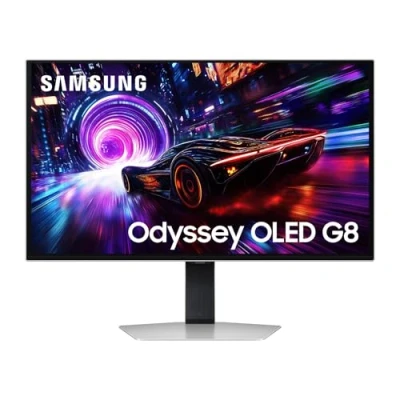 Imagen de SAMSUNG LS27FG816SUXEN, Monitor Gaming Odyssey OLED G8 G81SF de 27&quot; 4K (3840 x 2160, 16:9, 240Hz, 0.03ms(GTG), 4K, FreeSync Premium Pro, Glare Free, VESA DisplayHDR TrueBlack 400, Plateado