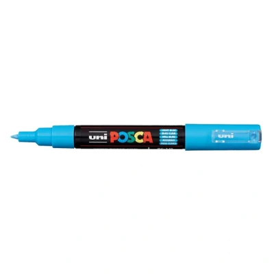 Imagen de Uni Ball 186753 Marcador POSCA con punta redonda extrafina, azul claro