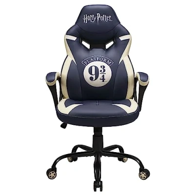 Imagen de Subsonic Harry Potter Silla Gaming Junior Asiento Gamer para Escritorio Sillon de Oficina Negro y Oro Licencia Oficial