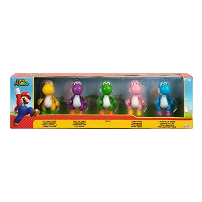 Imagen de Nintendo Blister 5 Figuras Yoshi Super Mario Bros 6,5CM