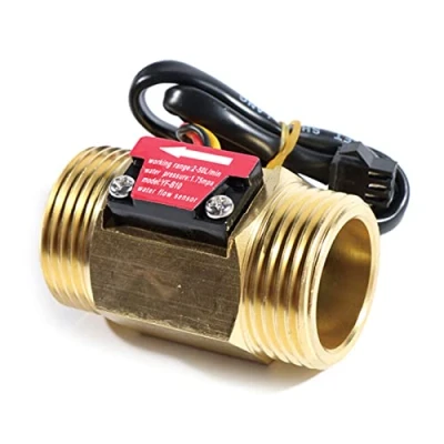 Imagen de interruptor de sensor flujo agua 1 pulgada efecto líquido, medidor para calentadores agua, dispositivo medición