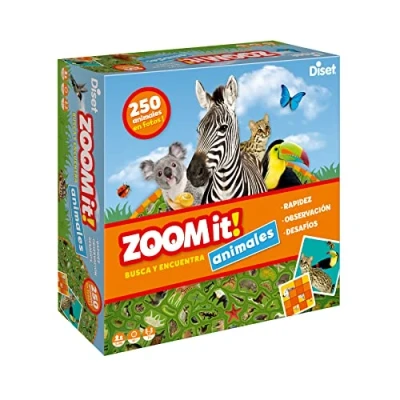 Imagen de Diset Zoom It Juego Educativo para niños a Partir de 5 años, Multicolor, 63799