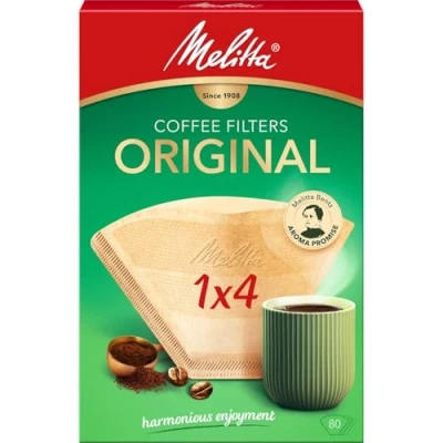 Imagen de Filtros De Café Melitta Original 1x4 Caja 80 Unidades
