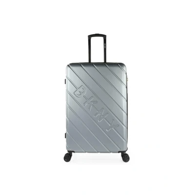 Imagen de DKNY Maletas Grandes de Viaje Rígidas Ligeras con 4 Doble Rueda 360 Candado Combinacion TSA Maleta Grande 23 Kilos Alta Resistencia Extensible XL Duradera, Plata