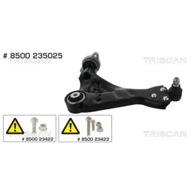 Imagen de TRISCAN 8500 235025 Barra oscilante, suspensión de ruedas con rótula suspensión/carga, apoyo caucho Brazo oscilante transversal 22, 17