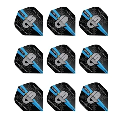 Imagen de RED DRAGON Flechas de Dardos Gerwyn Price Iceman World Champion Azul Logo Edition: 3 Juegos por Paquete (9 vuelos en Total)