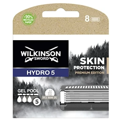 Imagen de Wilkinson Sword Maquinilla de afeitar Hydro 5 Skin Protection cuchillas recarga x8 Paquete con 8