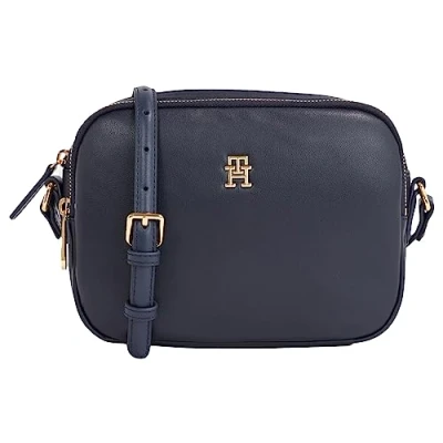 Imagen de Tommy Hilfiger Mujer Bolso con correa Poppy Plus Crossover mediano, Multicolor (Space Blue), Talla Única