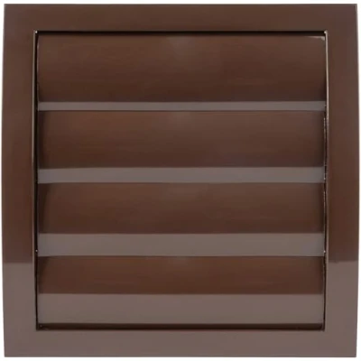 Imagen de Vent Systems Cubierta de ventilación para secadora 150 mm, color marrón tubo baño, rejilla el aire libre, apertura mantiene fuera insectos, pájaros y roedores