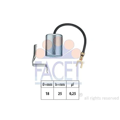 Imagen de FACET 0.0617 Condensador, sistema de encendido Made in Italy OE Equivalent FIAT: Panda I Hatchback, 127 Hatchback
