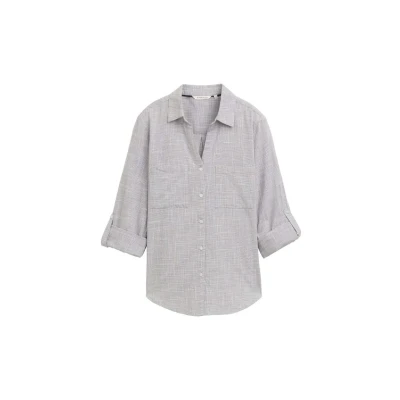 Imagen de TOM Tailor MIT Brusttaschen Camisa, Mujer, Talla: 40, Explicit grey