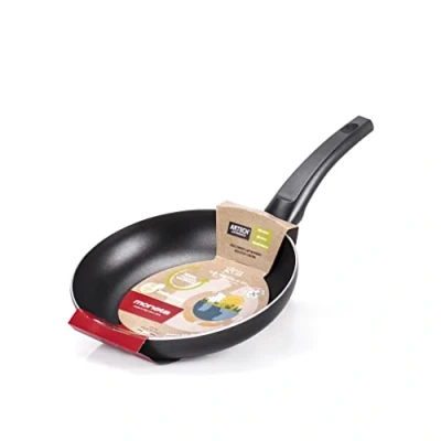 Imagen de Moneta Gea Sartén, 22 cm, aluminio 100% reciclado, para cada placa de cocción, incluida la inducción. Fabricado en Italia.