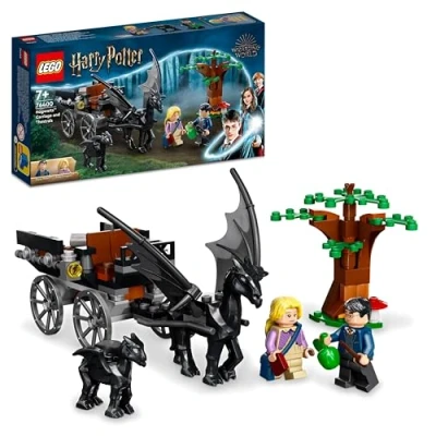 Imagen de LEGO 76400 Harry Potter Carruaje y Thestrals de Hogwarts, Caballos Juguete, Set Construcción con Mini Figuras La Orden del Fénix